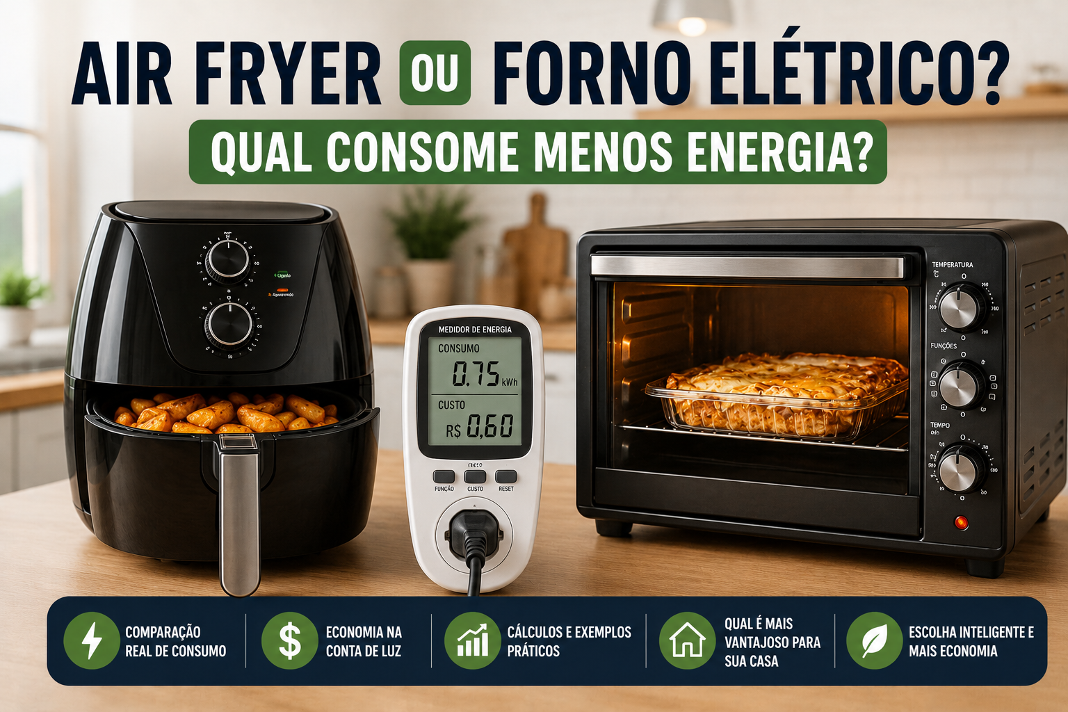 Air Fryer ou Forno Elétrico