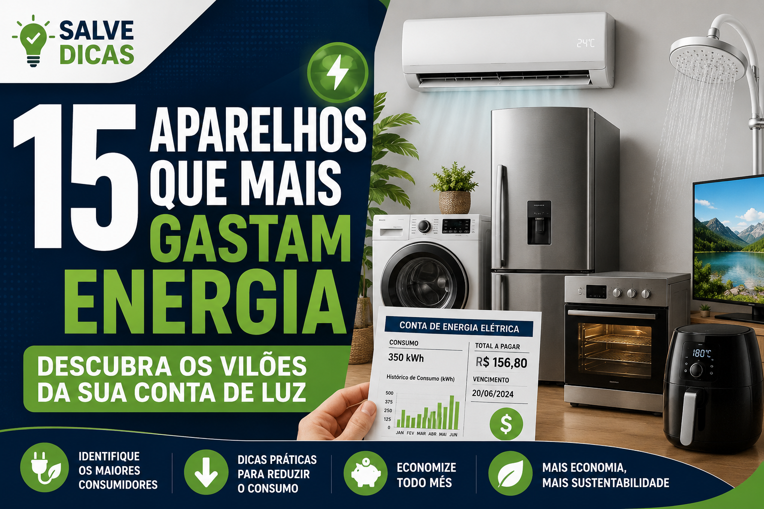 Descubra os Vilões da Sua Conta de Luz