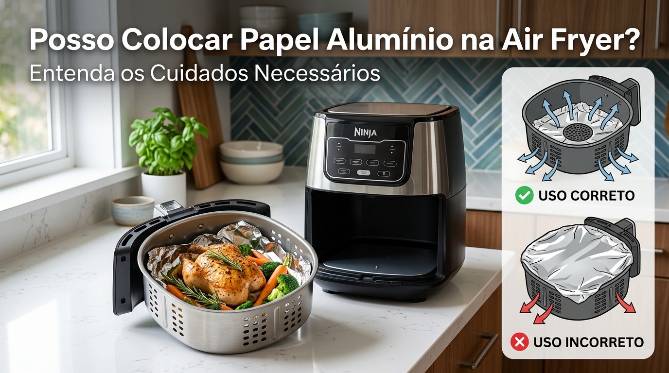 Posso Colocar Papel Alumínio na Air Fryer