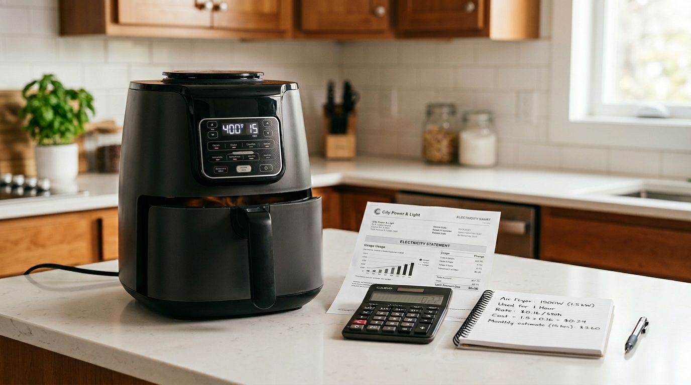 quanto air fryer gasta energia