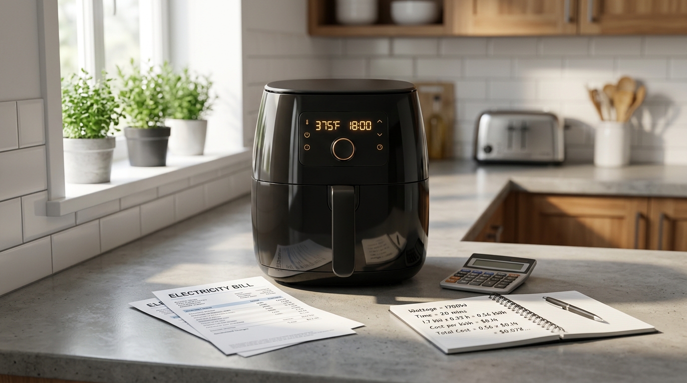 airfryer gasta até quanto energia